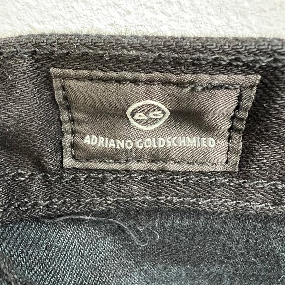 AG Adriano Goldschmied Black Cotton Blend The Graduate Tailored Leg Size 34 - Picture 5 of 8
